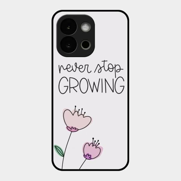 Never Stop Growing Glossy Metal Case Cover For Oneplus 13S 5G