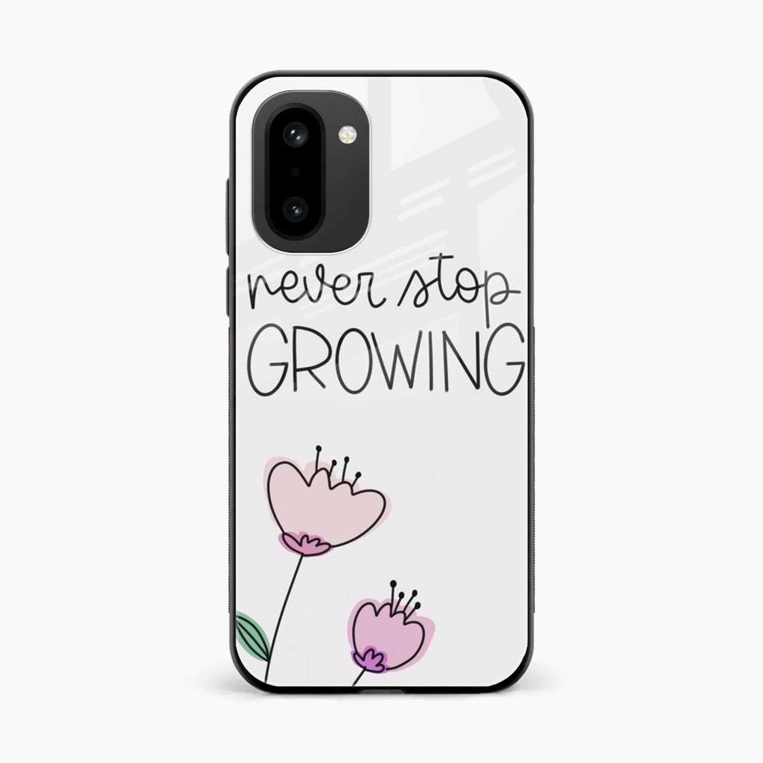 Never Stop Growing Glossy Metal Case Cover For OnePlus 15R 5G