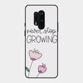 Never Stop Growing Glossy Metal Case Cover For Oneplus 8 Pro