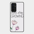 Never Stop Growing Glossy Metal Case Cover For Oneplus 9Rt 5G