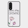 Never Stop Growing Glossy Metal Case Cover For Oneplus Nord 5 5G