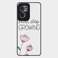 Never Stop Growing Glossy Metal Case Cover For Oneplus Nord Ce 2 5G