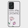 Never Stop Growing Glossy Metal Case Cover For Oneplus Nord Ce 2 Lite 5G