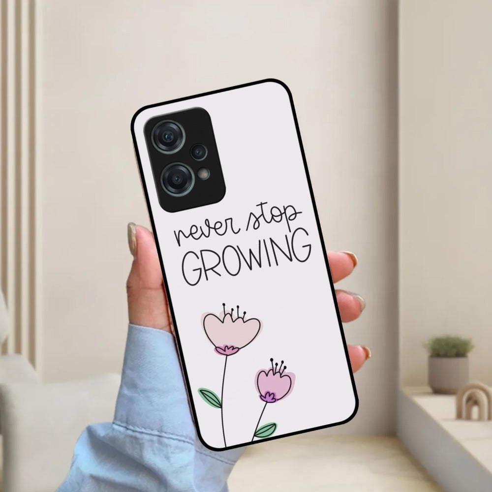 Never Stop Growing Glossy Metal Case Cover For OnePlus