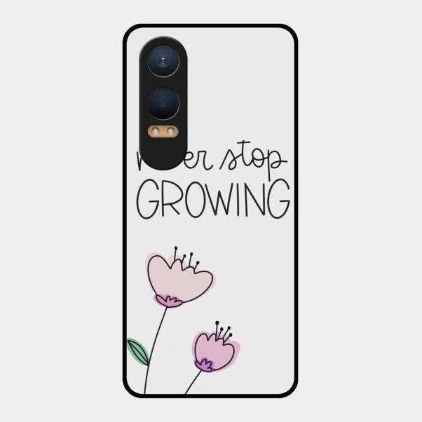 Never Stop Growing Glossy Metal Case Cover For Oneplus Nord Ce 4 Lite 5G