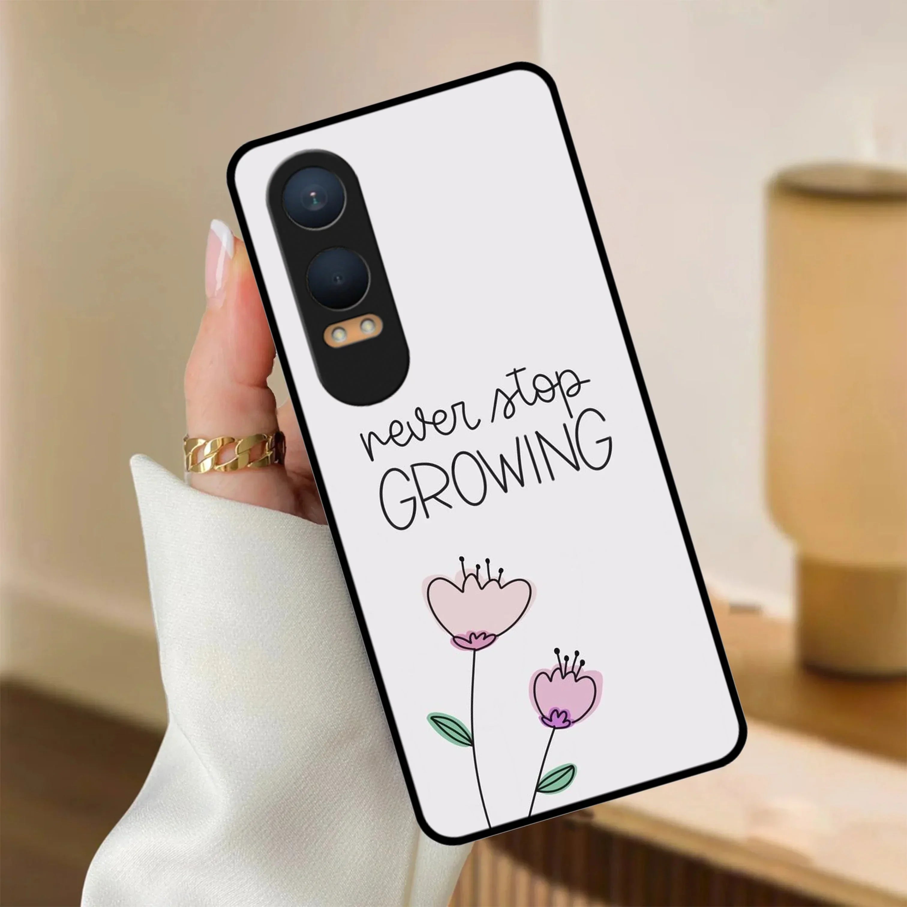 Never Stop Growing Glossy Metal Case Cover For OnePlus - ShopOnCliQ