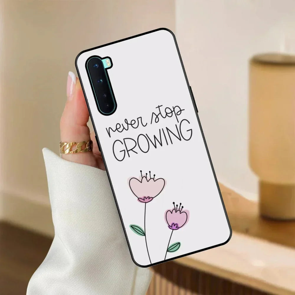 Never Stop Growing Glossy Metal Case Cover For OnePlus - ShopOnCliQ