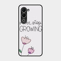 Never Stop Growing Glossy Metal Case Cover For Oppo A5 5G
