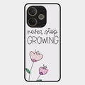 Never Stop Growing Glossy Metal Case Cover For Oppo A5 Pro 5G
