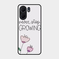 Never Stop Growing Glossy Metal Case Cover For Oppo A5X 5G