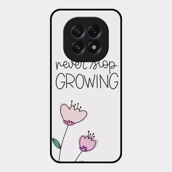Never Stop Growing Glossy Metal Case Cover For Oppo F29 5G