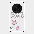 Never Stop Growing Glossy Metal Case Cover For Oppo F29 Pro 5G