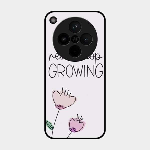 Never Stop Growing Glossy Metal Case Cover For Oppo Find X8 5G