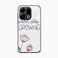 Never Stop Growing Glossy Metal Case Cover For Oppo Find X9 5G