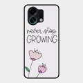 Never Stop Growing Glossy Metal Case Cover For Oppo K13 Turbo 5G