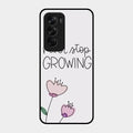 Never Stop Growing Glossy Metal Case Cover For Oppo Reno 12 Pro 5G