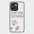 Never Stop Growing Glossy Metal Case Cover For Oppo Reno 14 Pro 5G