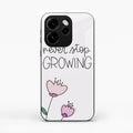 Never Stop Growing Glossy Metal Case Cover For Oppo Reno 15C 5G