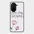 Never Stop Growing Glossy Metal Case Cover For Poco C71