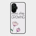 Never Stop Growing Glossy Metal Case Cover For Poco F7 5G