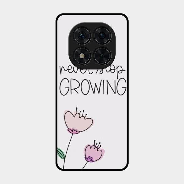 Never Stop Growing Glossy Metal Case Cover For Poco X7 5G