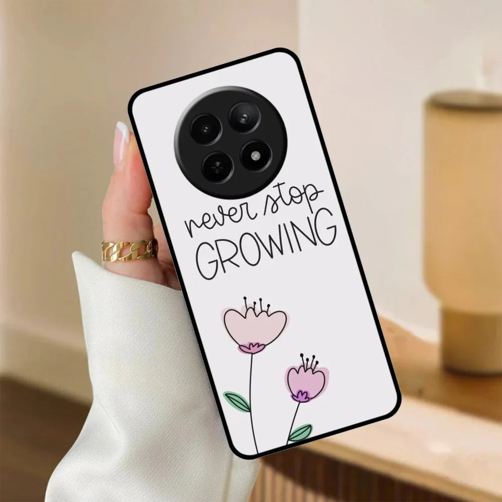 Never Stop Growing Glossy Metal Case Cover For Realme - ShopOnCliQ
