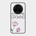 Never Stop Growing Glossy Metal Case Cover For Realme 14 Pro 5G