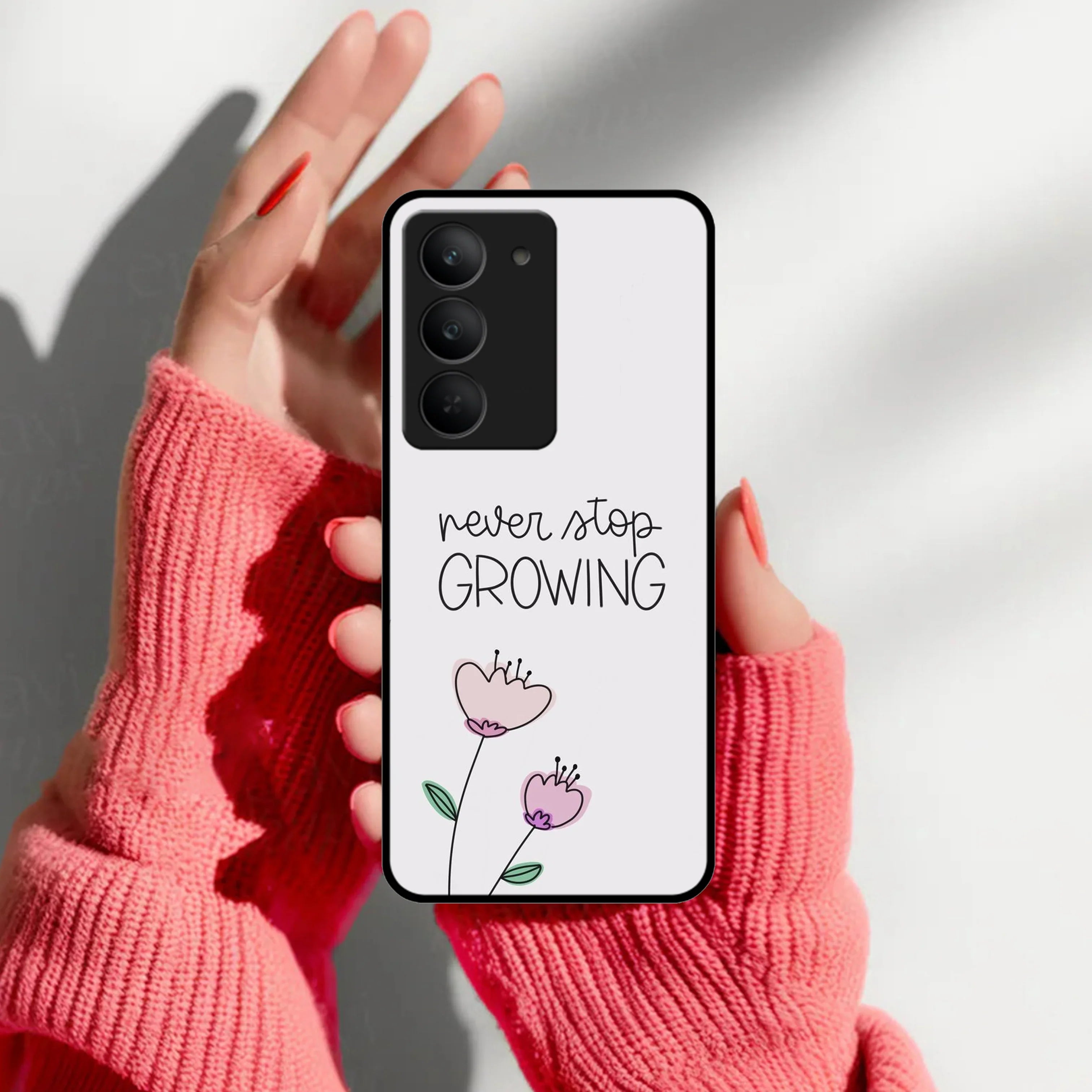 Never Stop Growing Glossy Metal Case Cover For Realme - ShopOnCliQ