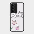 Never Stop Growing Glossy Metal Case Cover For Realme 14X 5G