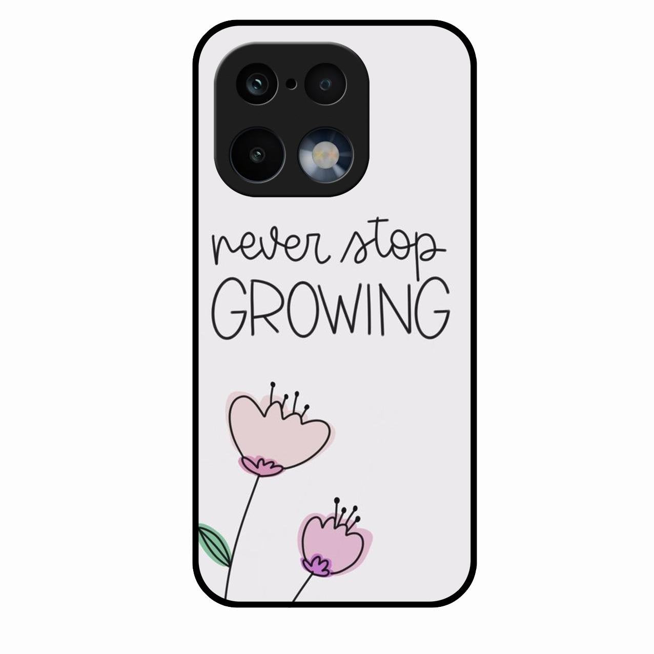 Never Stop Growing Glossy Metal Case Cover For Realme 16 Pro 5G