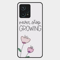Never Stop Growing Glossy Metal Case Cover For Realme 9 Pro Plus 5G