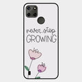 Never Stop Growing Glossy Metal Case Cover For Realme C25Y