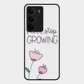 Never Stop Growing Glossy Metal Case Cover For Realme C75 5G
