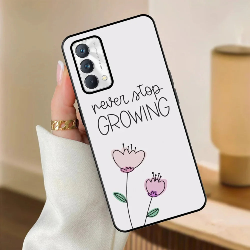 Never Stop Growing Glossy Metal Case Cover For Realme - ShopOnCliQ
