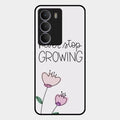 Never Stop Growing Glossy Metal Case Cover For Realme P3 Lite 5G