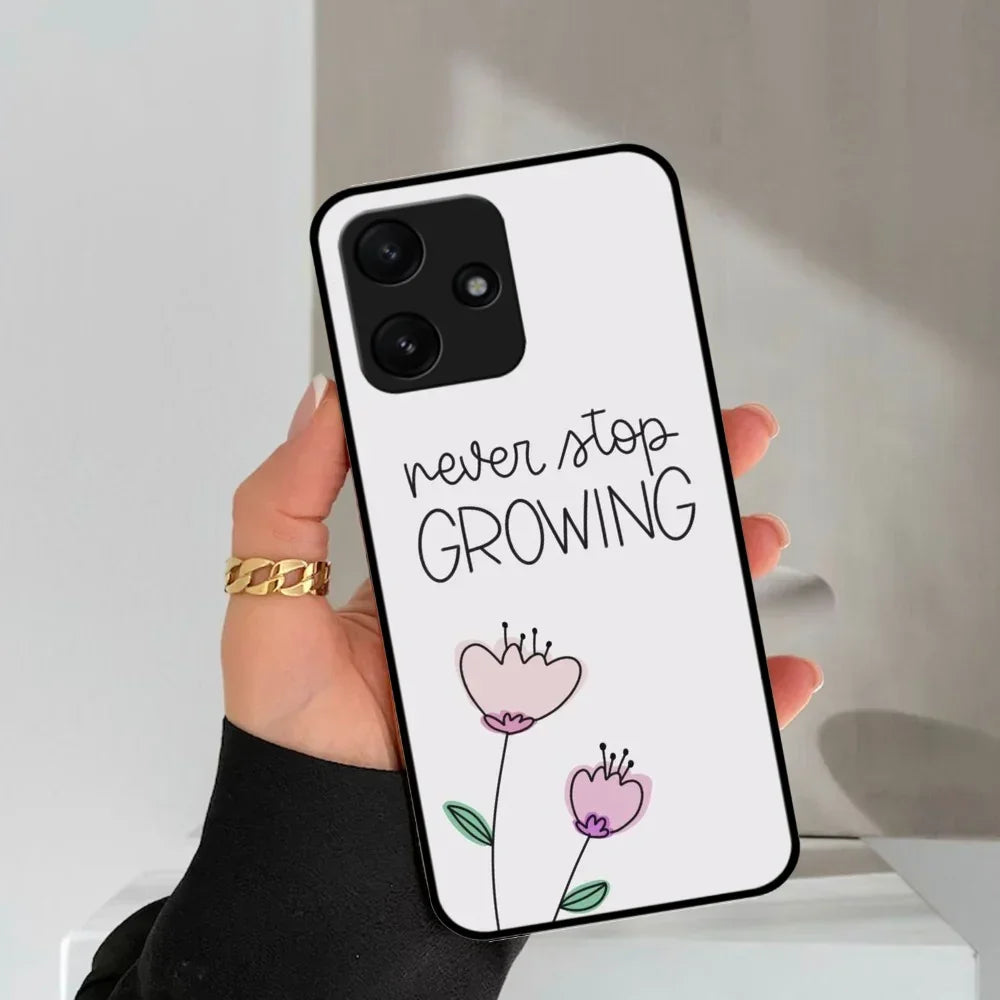 Never Stop Growing Glossy Metal Case Cover For Poco - ShopOnCliQ