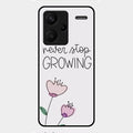 Never Stop Growing Glossy Metal Case Cover For Redmi Note 13 Pro Plus 5G