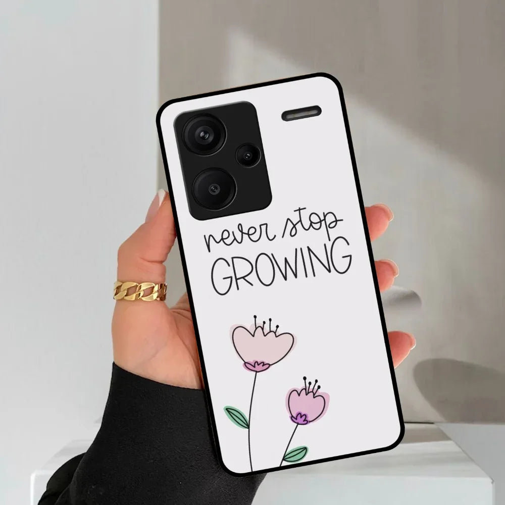 Never Stop Growing Glossy Metal Case Cover For redmixiaomi - ShopOnCliQ