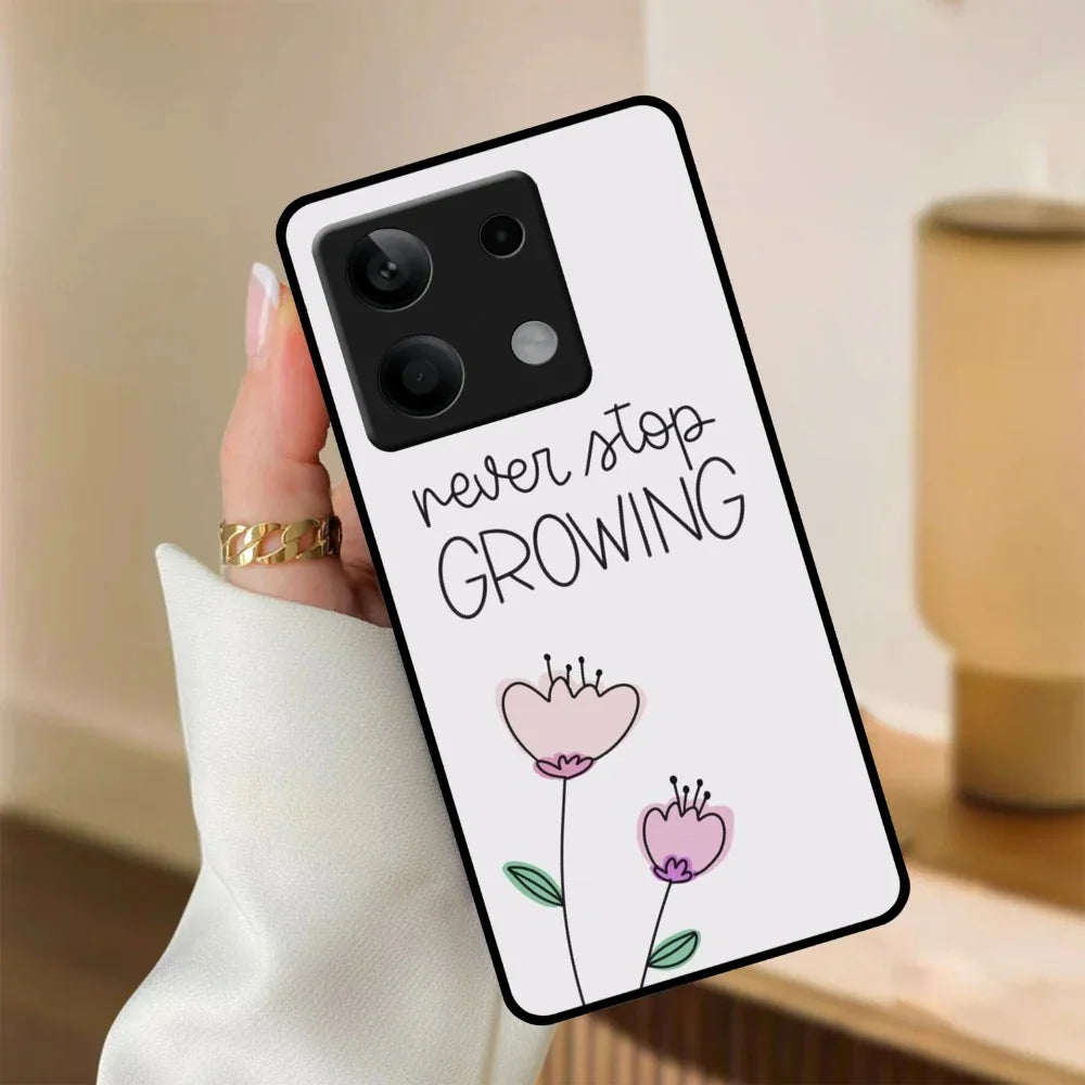 Never Stop Growing Glossy Metal Case Cover For redmixiaomi - ShopOnCliQ