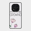 Never Stop Growing Glossy Metal Case Cover For Redmi Note 14 Pro 5G