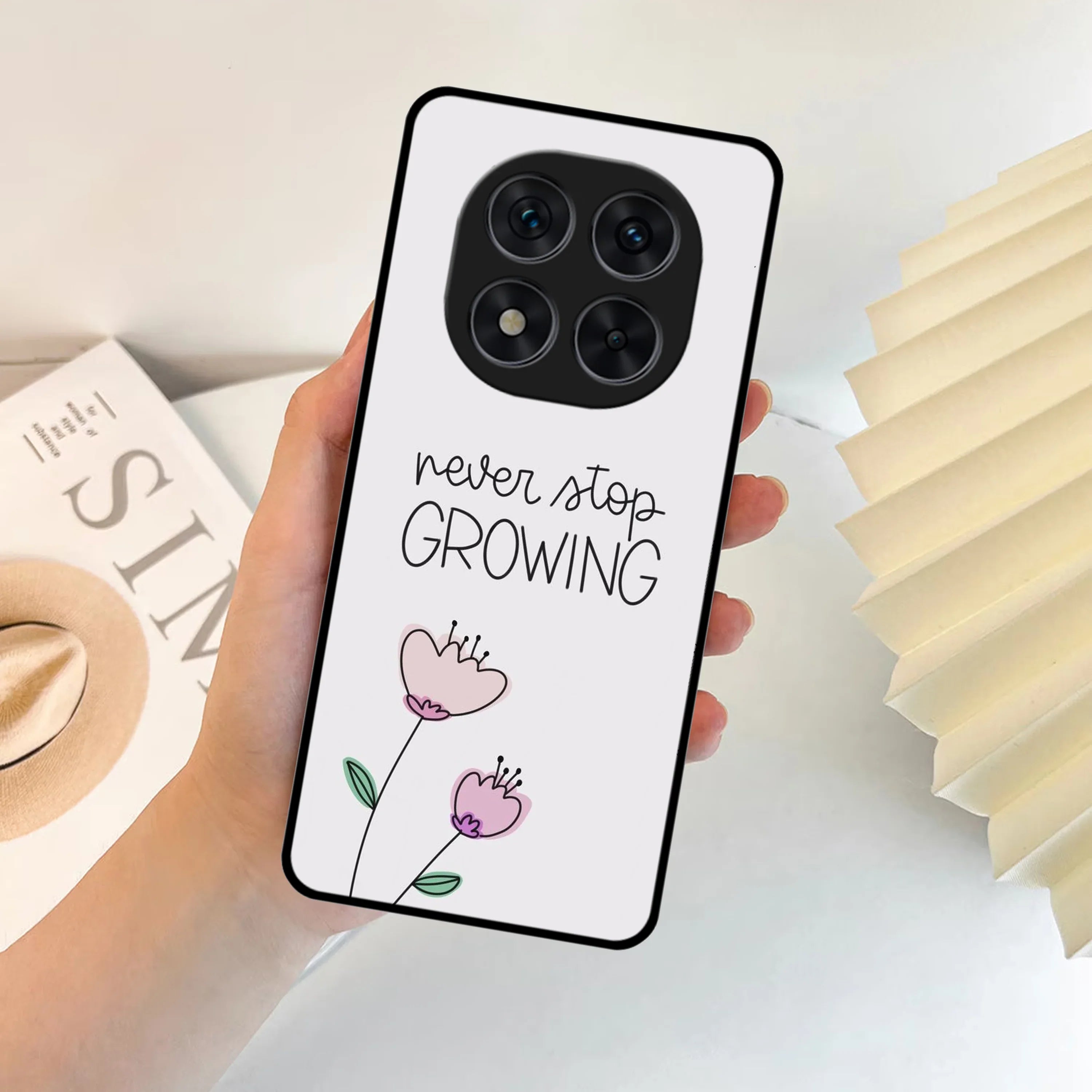 Never Stop Growing Glossy Metal Case Cover For redmixiaomi - ShopOnCliQ