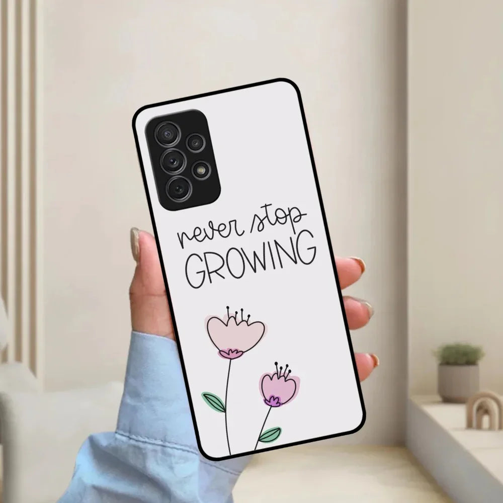 Never Stop Growing Glossy Metal Case Cover For Samsung - ShopOnCliQ