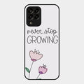 Never Stop Growing Glossy Metal Case Cover For Samsung Galaxy M33 5G