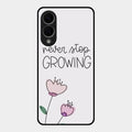Never Stop Growing Glossy Metal Case Cover For Samsung Galaxy S25 Edge 5G