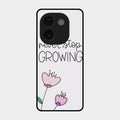 Never Stop Growing Glossy Metal Case Cover For Vivo T3 Pro 5G