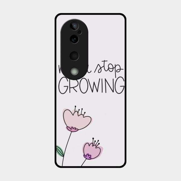 Never Stop Growing Glossy Metal Case Cover For Vivo T3 Ultra