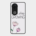 Never Stop Growing Glossy Metal Case Cover For Vivo T4R 5G