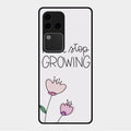 Never Stop Growing Glossy Metal Case Cover For Vivo V30 Pro 5G