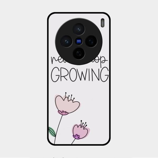 Never Stop Growing Glossy Metal Case Cover For Vivo X200 5G