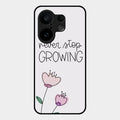 Never Stop Growing Glossy Metal Case Cover For Vivo X200 Fe 5G